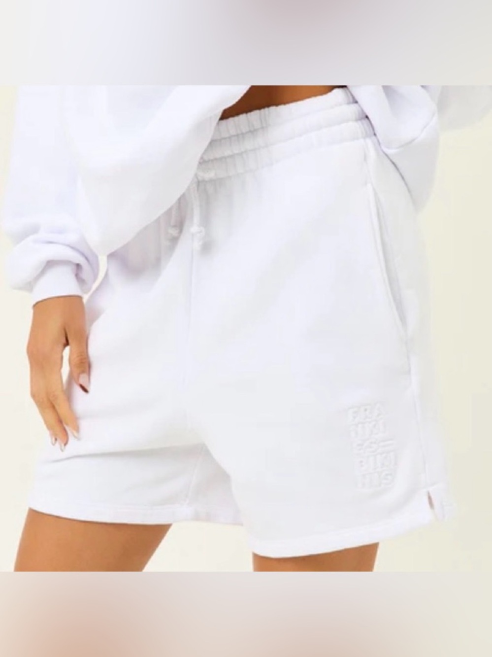 Frankie Shop Cotton Sweat Shorts Elastic Waistband Lightweight